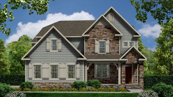 Riverton Euro Cottage - 2 Story House Plans in VA
